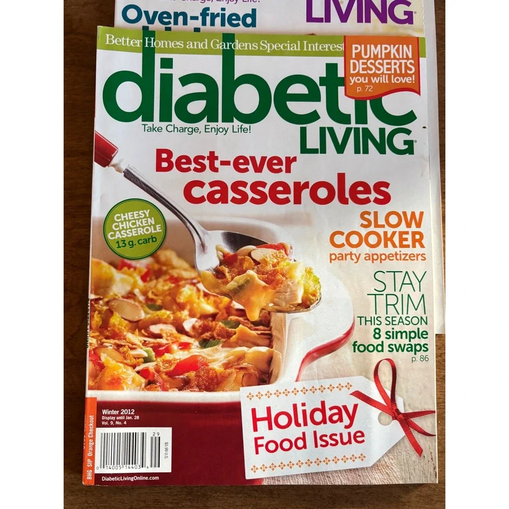 Diabetic Living Magazine Lot 2012 Better Homes and Gardens Diabetes Recipes 8 pc